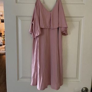 Pink off the shoulder dress, never been worn